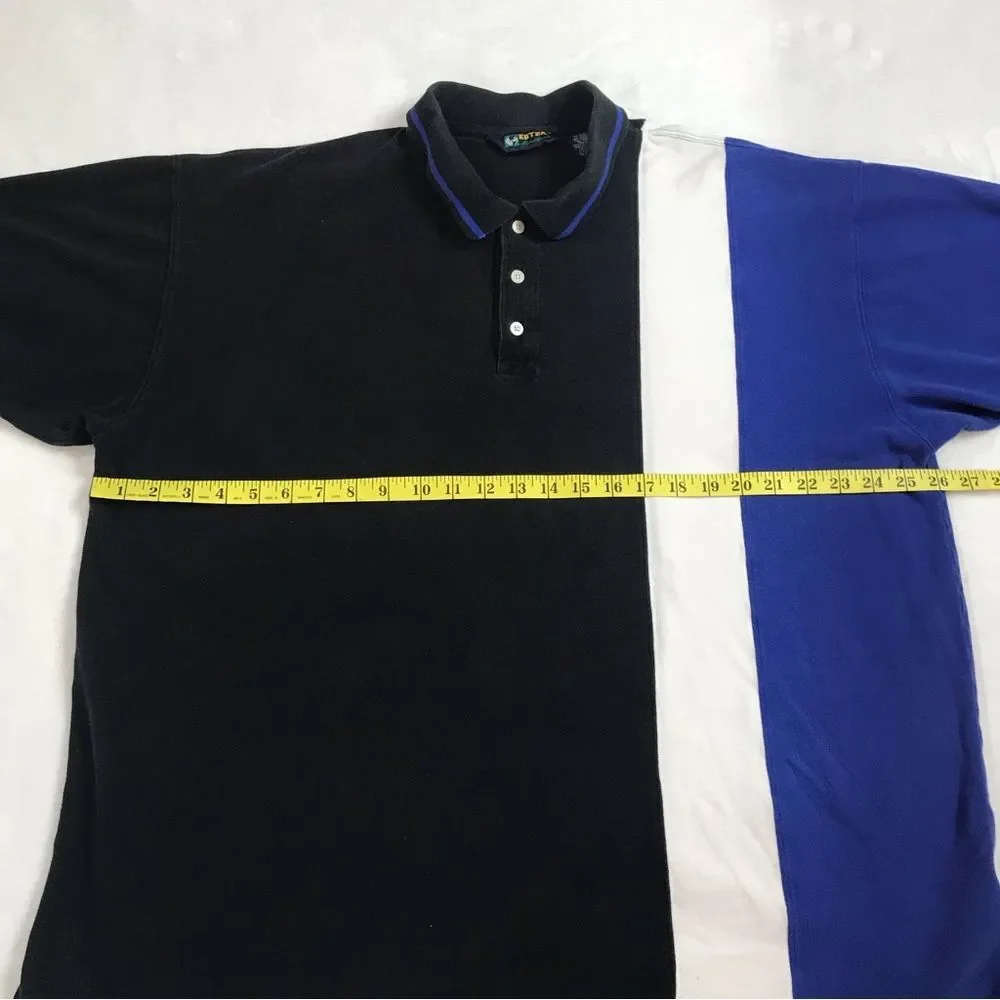 Vintage Eddie Bauer EBTEK Color Block Golf Polo Men's Size XL